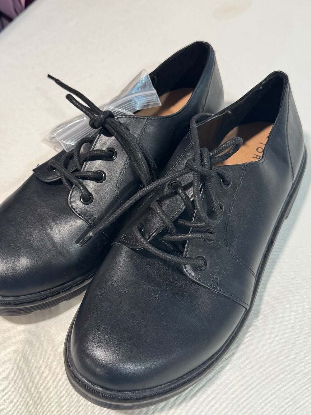 Torrid Black Oxford Flats Preppy Academia Schoolgirl Uniform Core Size 10W